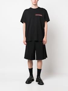 Alexander McQueen T-shirt met logopatch - Zwart