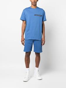 Alexander McQueen T-shirt met logopatch - Blauw