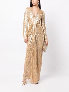 Jenny Packham Margot Avondjurk met pailletten - Goud