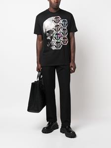 Philipp Plein T-shirt met logoprint - Zwart