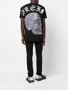 Philipp Plein skull-print cotton T-shirt - Zwart