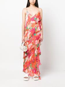 MSGM Maxi-jurk met bloemenprint - Rood