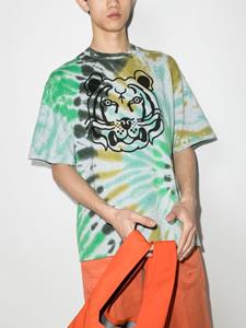 Kenzo T-shirt met tie-dye print - Groen