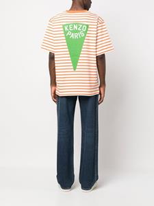 Kenzo T-shirt met logoprint - Oranje