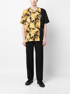 Just Cavalli T-shirt met bloemenprint - Zwart