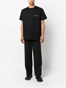 Alexander McQueen T-shirt met zak - Zwart