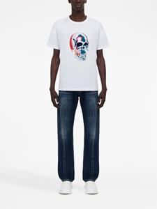 Alexander McQueen T-shirt met doodskopprint - Wit