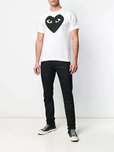 Comme Des Garçons Play T-shirt met logoprint - Wit