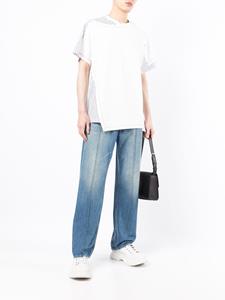 Feng Chen Wang T-shirt met contrasterend vlak - Wit