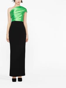 Solace London Asymmetrische maxi-jurk - Zwart