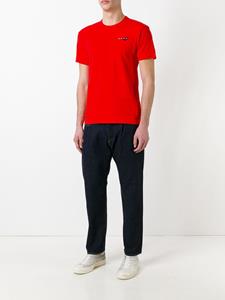 Comme Des Garçons Play t-shirt met logo op voorkant - Rood