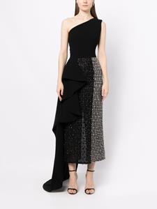 Saiid Kobeisy Asymmetrische jurk - Zwart