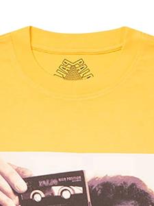 Palace T-shirt met print - Geel