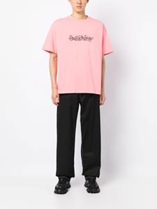 FIVE CM T-shirt met geborduurde tekst - Roze