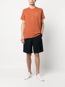 Corneliani T-shirt met logoprint - Oranje