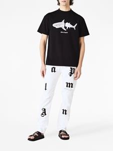 Palm Angels T-shirt met print - BLACK/WHITE