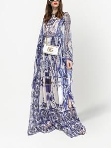 Dolce & Gabbana Maxi-jurk met print - Blauw