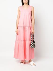 Peserico Mouwloze maxi-jurk - Roze