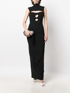 Jacquemus Maxi-jurk met uitgesneden detail - Zwart