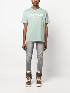 Balmain T-shirt met logoprint - Groen