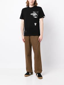 AAPE BY *A BATHING APE T-shirt met logoprint - Zwart