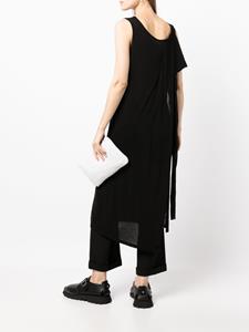 Yohji Yamamoto Mouwloze maxi-jurk - Zwart