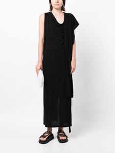 Yohji Yamamoto Asymmetrische maxi-jurk - Zwart