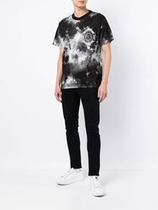 Versace T-shirt met tie-dye print - Zwart