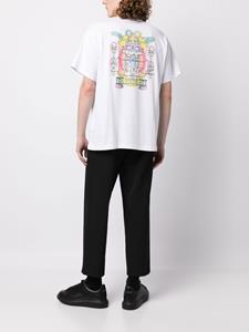 Versace T-shirt met grafische print - Wit