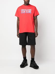 Versace T-shirt met logoprint - Rood
