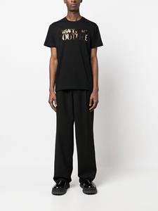 Versace T-shirt met logoprint - Zwart
