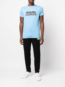 Karl Lagerfeld T-shirt met logoprint - Blauw