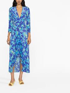Rixo Maxi-jurk met bloemenprint - Blauw