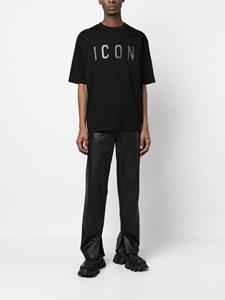 Dsquared2 Icon-print cotton T-shirt - Zwart