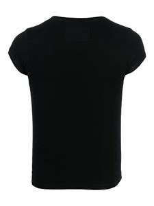 DONDUP T-shirt met V-hals - Zwart