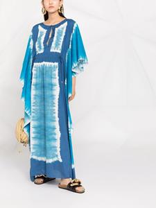 Alberta Ferretti Maxi-jurk met tie-dye print - Blauw