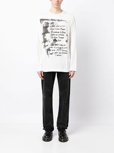 Yohji Yamamoto T-shirt met lange mouwen - Wit