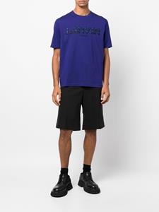 Lanvin T-shirt met geborduurd logo - Blauw