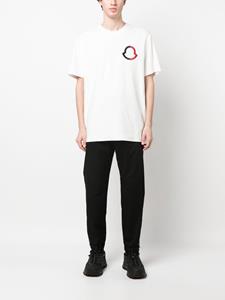 Moncler T-shirt met geborduurd logo - Wit