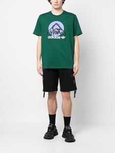 Adidas T-shirt met logoprint - Groen