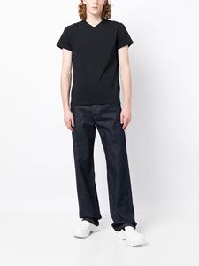Jil Sander T-shirt met V-hals - Zwart