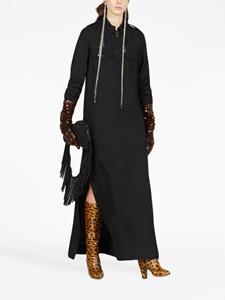 Gucci Zijden maxi-jurk - Zwart