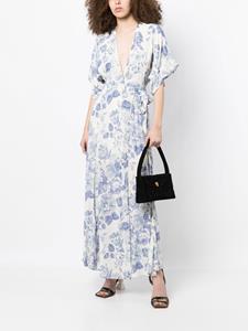 Reformation Maxi-jurk met bloemenprint - Wit