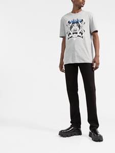 Versace T-shirt met grafische print - Grijs