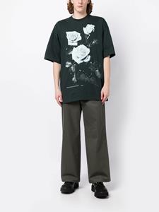 OAMC T-shirt met bloemenprint - Groen