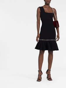Alexander McQueen Asymmetrische jurk - Zwart