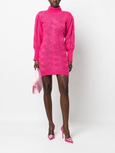 GRETA BOLDINI Kabelgebreide jurk - Roze
