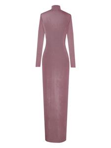 Saint Laurent Maxi-jurk met lange mouwen - Roze