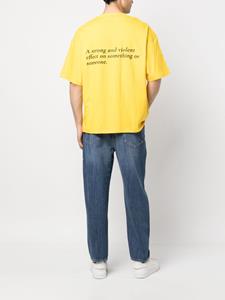YOUNG POETS T-shirt met tekst - Geel