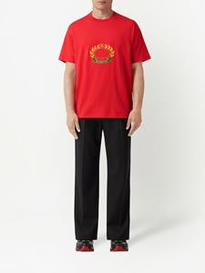 Burberry T-shirt met borduurwerk - Rood